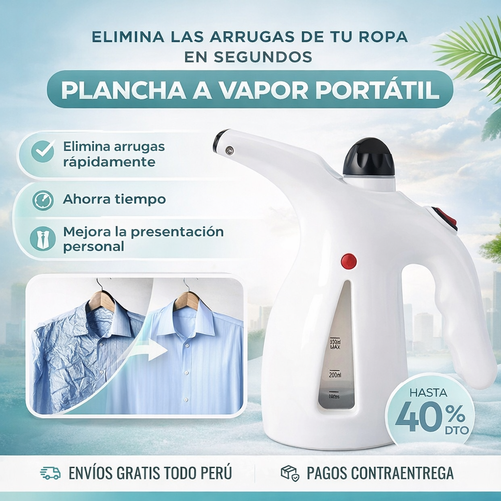 Plancha a Vapor Portátil