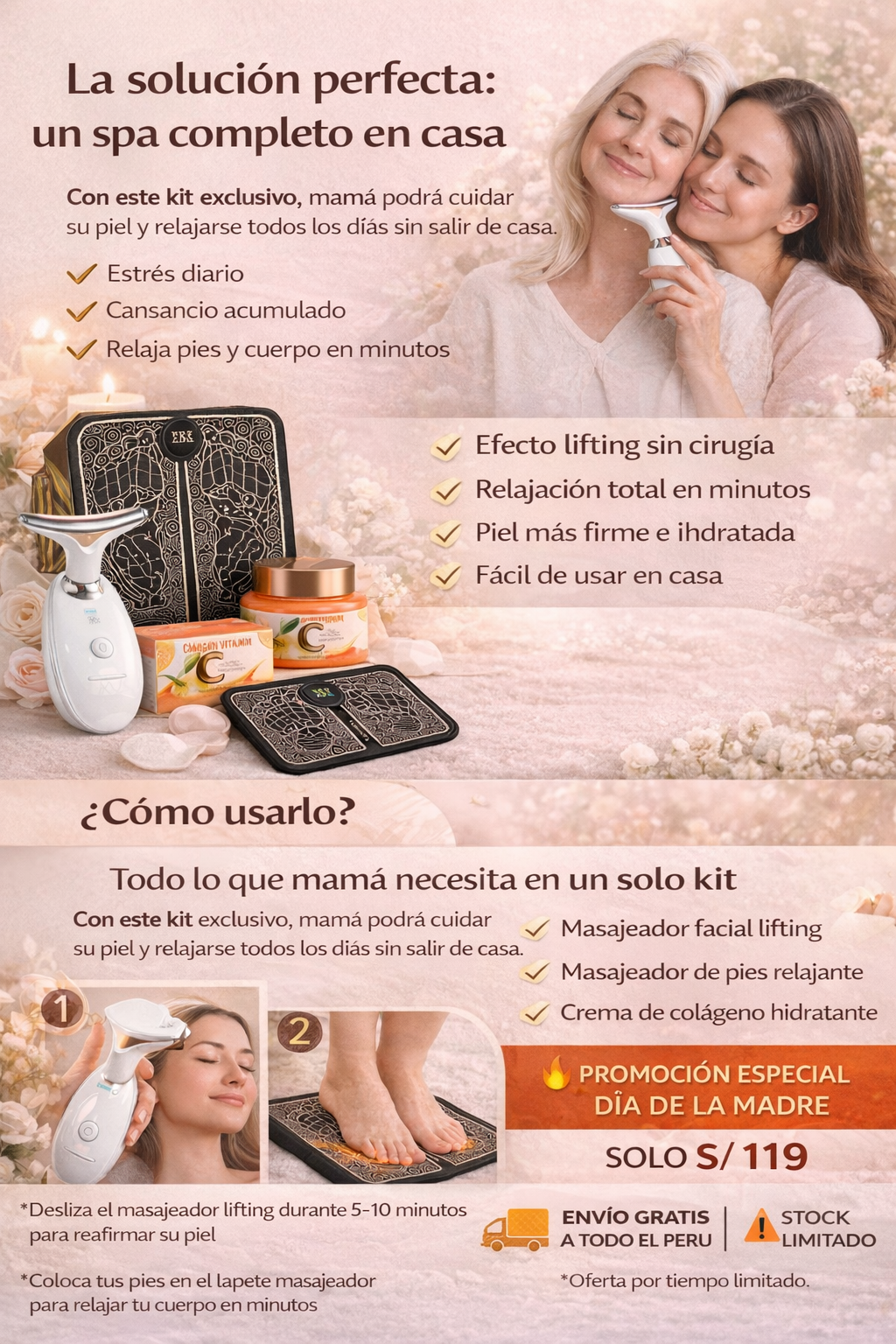 Kit Rejuvenecimiento Total Mamá – Spa en Casa